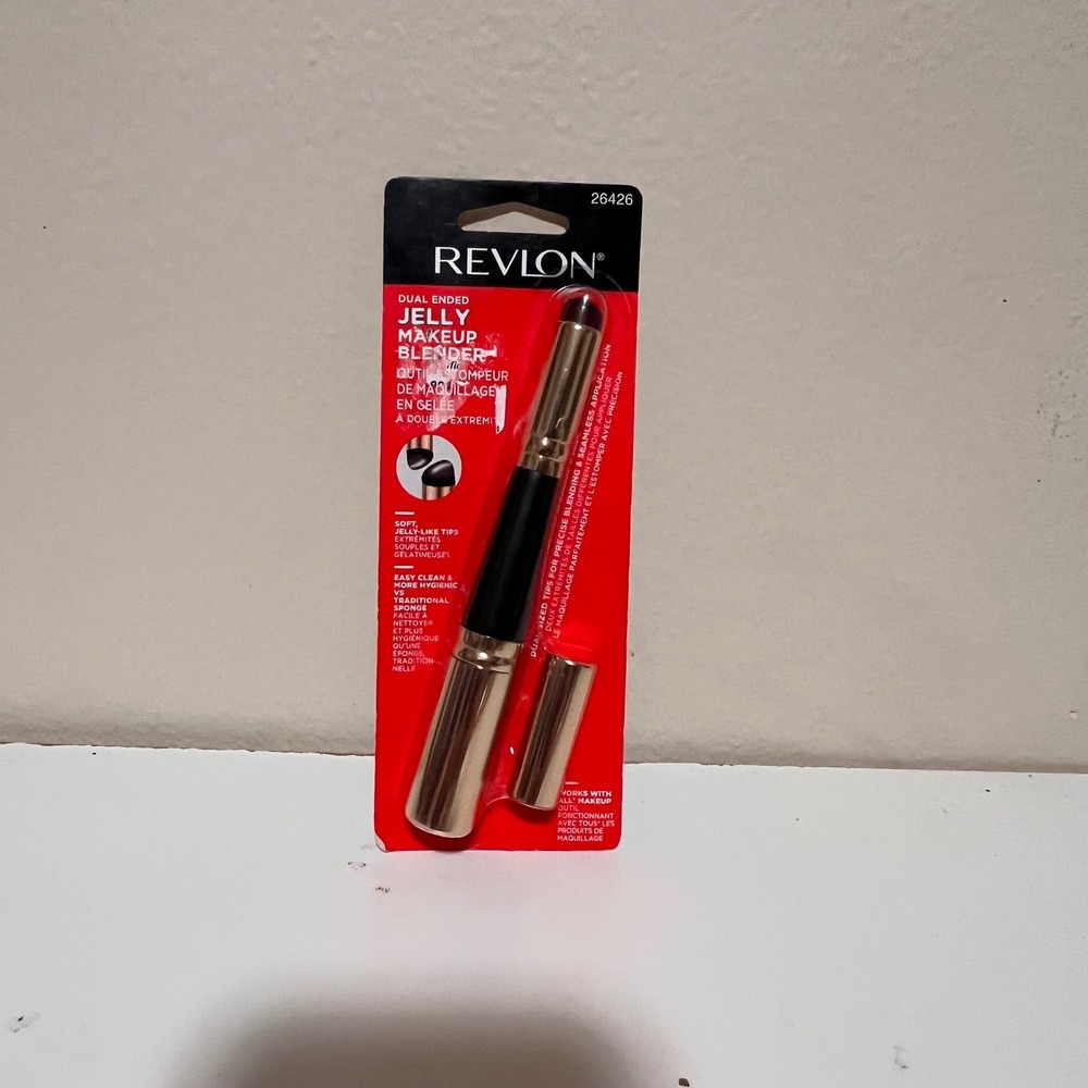 Revlon 26426 Dual Ended Jelly Makeup Blender Gold New NIP Hygienic Beauty Tool